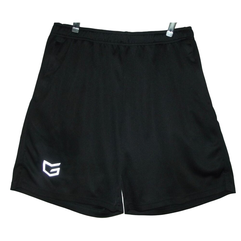 G Gradual Shorts Mens XL Black Quick Dry Stretch Zip Pockets Workout Athletic